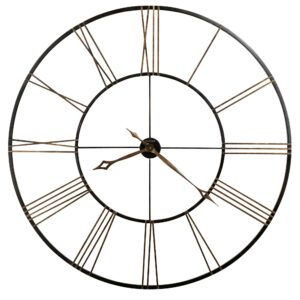 Aged Iron Open-Frame Wall Clock — view 2