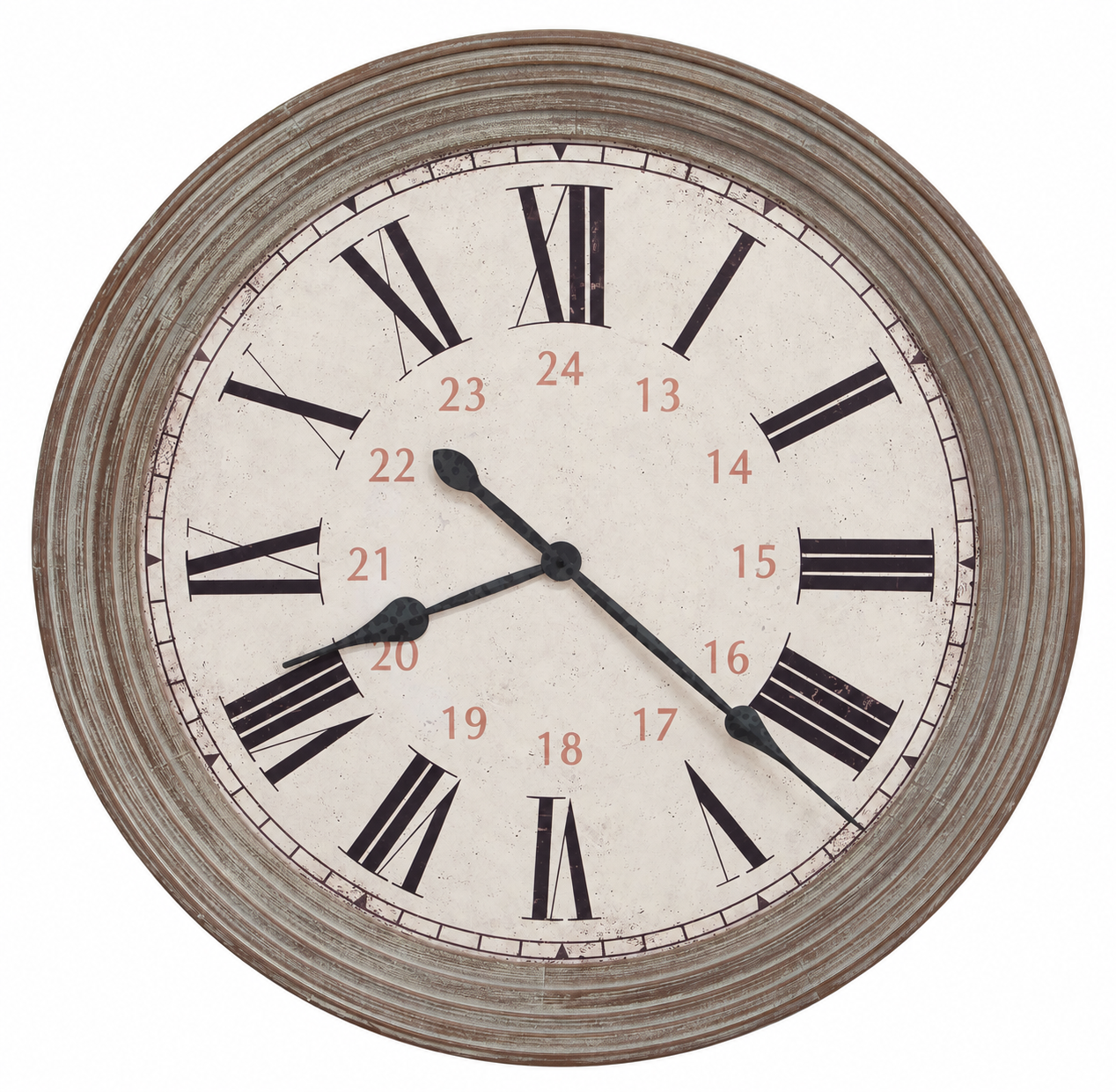 Reclaimed-Wood-Style Wall Clock